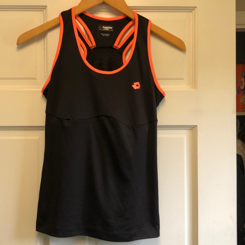 Lotto black full tennis outfit